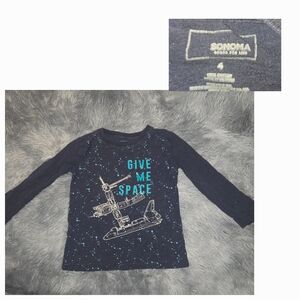 Sonoma Kids Navy Blue Space Graphic Shirt
